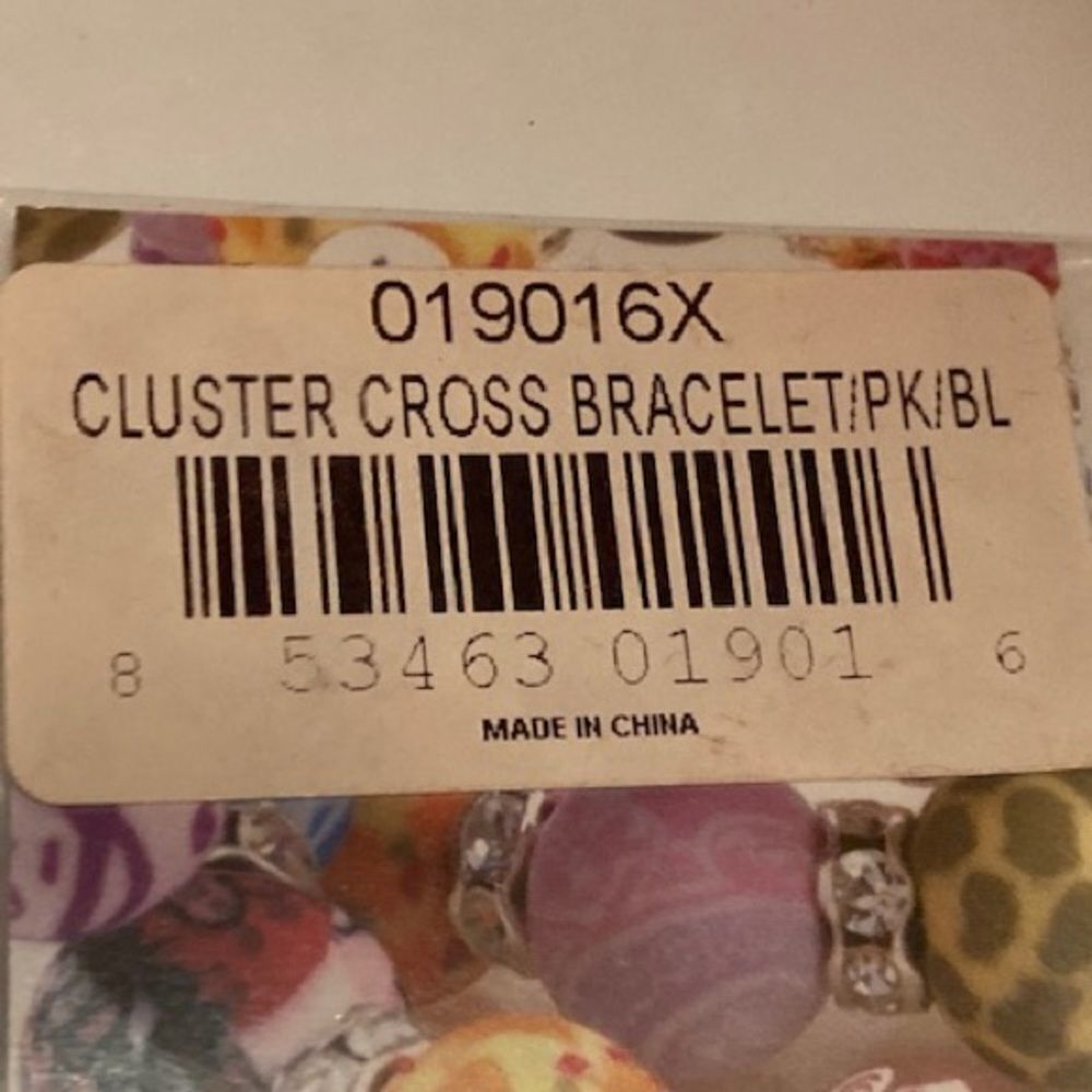 NEW SEALED Lot of 2 Cluster Cross Bracelets by Viva Beads - Picture 2 of 9